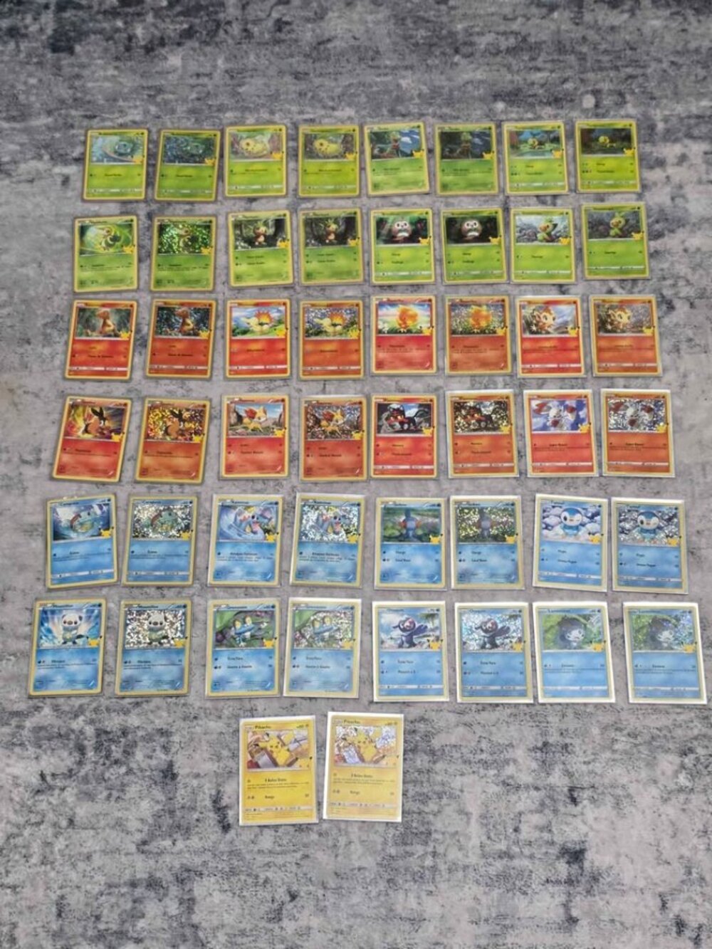 Masterset 2021 Pokemon Card Mcdonald  50 card base + holo *Français*